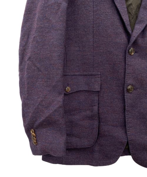MAURIZIO BALDASSARI（マウリツィオバルダサーリ）MAURIZIO BALDASSARI (マウリツィオバルダサーリ) テーラードジャケット パープル サイズ:48の古着・服飾アイテム