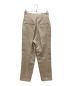 Whim Gazette (ウィムガゼット) ヘビーリネンハイウエストパンツ ベージュ サイズ:38：4500円