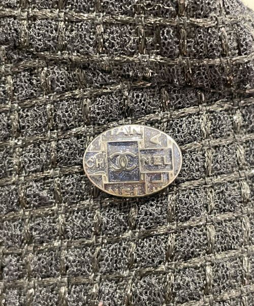 CHANEL（シャネル）CHANEL (シャネル) ツイードワンピース ブラック サイズ:38の古着・服飾アイテム