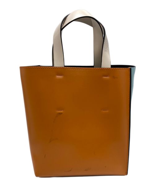 MARNI（マルニ）MARNI (マルニ) MUSEOミニバッグ 2ＷＡＹ ショルダーバッグ オレンジ×ブルーの古着・服飾アイテム