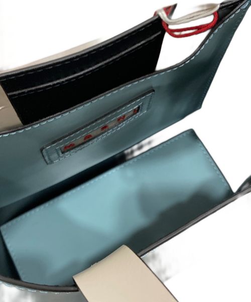 MARNI（マルニ）MARNI (マルニ) MUSEOミニバッグ 2ＷＡＹ ショルダーバッグ オレンジ×ブルーの古着・服飾アイテム