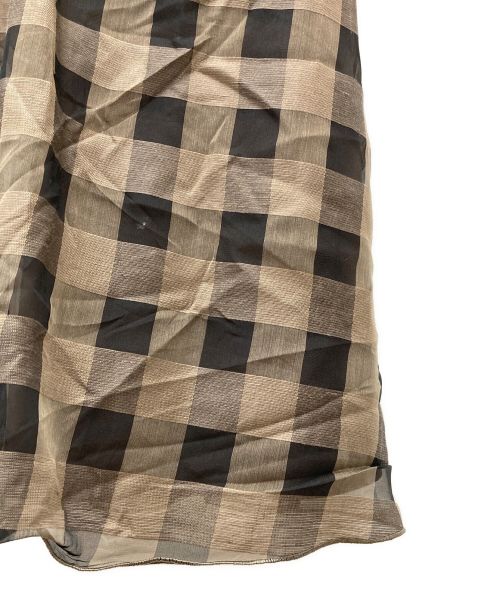 FOXEY（フォクシー）FOXEY (フォクシー) チェックリネンシルクスカート サイズ:40の古着・服飾アイテム