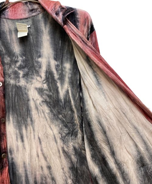 Yohji Yamamoto pour homme（ヨウジヤマモト プールオム）Yohji Yamamoto pour homme (ヨウジヤマモト プールオム) 94AW マリオネット期 ベルベットロングシャツ/Archive レッド サイズ:Mの古着・服飾アイテム