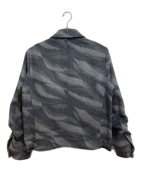 AURALEE（オーラリー）AURALEE (オーラリー) WOOL CASHMERE JACQUARD MELTON ZIP BLOUSON グレー サイズ:4の古着・服飾アイテム