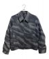AURALEE（オーラリー）の古着「WOOL CASHMERE JACQUARD MELTON ZIP BLOUSON」｜グレー