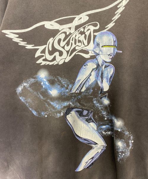 SAINT MICHAEL（セントマイケル）SAINT MICHAEL (セントマイケル) SORAYAMA (ソラヤマ) SWEAT SHIRT ブラック サイズ:SIZE Lの古着・服飾アイテム