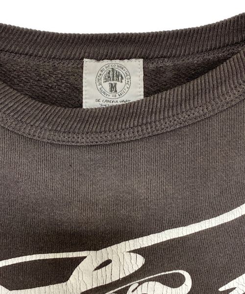 SAINT MICHAEL（セントマイケル）SAINT MICHAEL (セントマイケル) SORAYAMA (ソラヤマ) SWEAT SHIRT ブラック サイズ:SIZE Lの古着・服飾アイテム