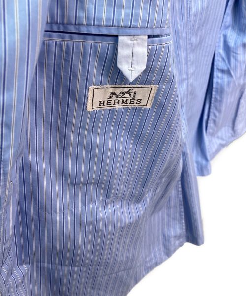HERMES（エルメス）HERMES (エルメス) コットンジャケット ブルー サイズ:46の古着・服飾アイテム