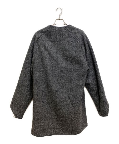 OAMC（オーエーエムシー）OAMC (オーエーエムシー) Harris Tweed (ハリスツイード) 19AW Collarless CORT  グレー サイズ:Sの古着・服飾アイテム