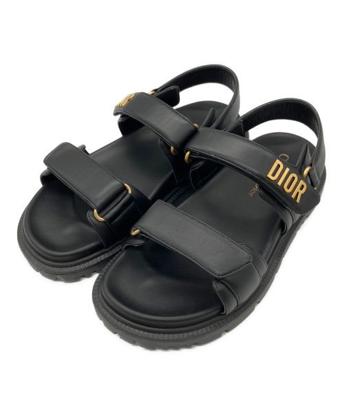 Christian Dior（クリスチャン ディオール）Christian Dior (クリスチャン ディオール) DIORACT サンダル ブラック サイズ:36 1/2の古着・服飾アイテム
