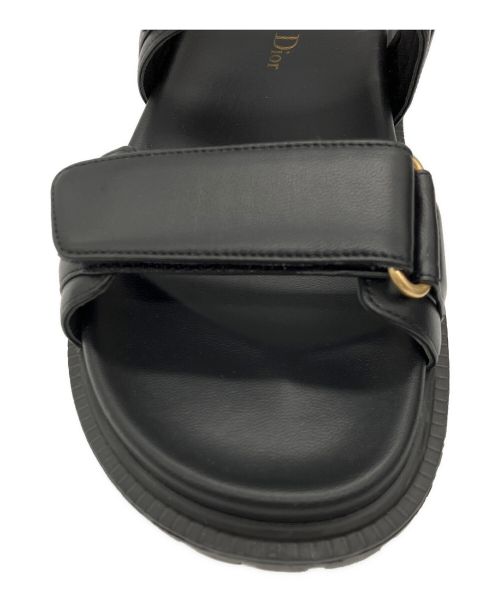 Christian Dior（クリスチャン ディオール）Christian Dior (クリスチャン ディオール) DIORACT サンダル ブラック サイズ:36 1/2の古着・服飾アイテム