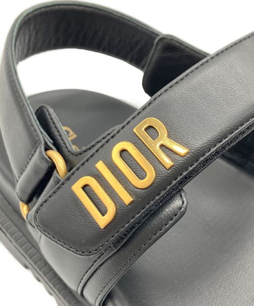 Christian Dior（クリスチャン ディオール）Christian Dior (クリスチャン ディオール) DIORACT サンダル ブラック サイズ:36 1/2の古着・服飾アイテム