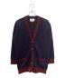 GUCCI（グッチ）の古着「GGロゴラメニットカーディガン」｜ネイビー