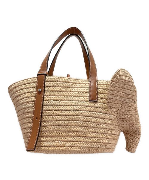 LOEWE（ロエベ）LOEWE (ロエベ) エレファント バスケットバッグ スモール ベージュ サイズ:スモールの古着・服飾アイテム
