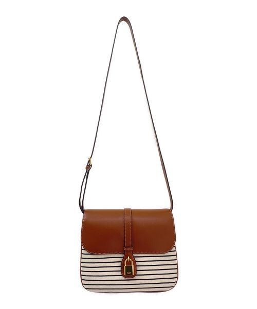 CELINE（セリーヌ）CELINE (セリーヌ) タブゥ ブラウン×ホワイト×ネイビーの古着・服飾アイテム