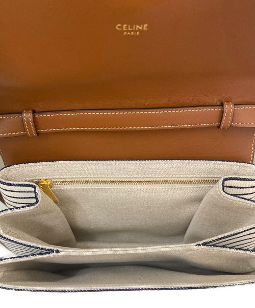 CELINE（セリーヌ）CELINE (セリーヌ) タブゥ ブラウン×ホワイト×ネイビーの古着・服飾アイテム