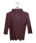 PLEATS PLEASE（プリーツプリーズ）の古着「ハイネックプリーツブラウス」｜パープル