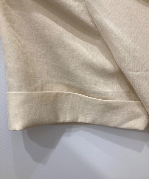 ANAYI（アナイ）ANAYI (アナイ) 23SS バイオツイルベルト付き半袖ジャケット アイボリー サイズ:38 未使用品の古着・服飾アイテム