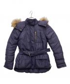 BACONベーコン）の古着「ファー付2WAY中綿ジャケット」｜パープル