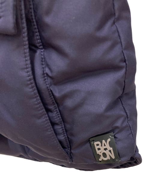 BACON（ベーコン）BACON (ベーコン) ファー付2WAY中綿ジャケット パープル サイズ:Sの古着・服飾アイテム