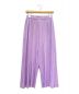 PLEATS PLEASE（プリーツプリーズ）の古着「プリーツスリッドワイドパンツ」｜ラベンダー