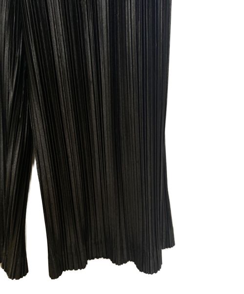 PLEATS PLEASE（プリーツプリーズ）PLEATS PLEASE (プリーツプリーズ) プリーツワイドパンツ ブラック サイズ:3の古着・服飾アイテム