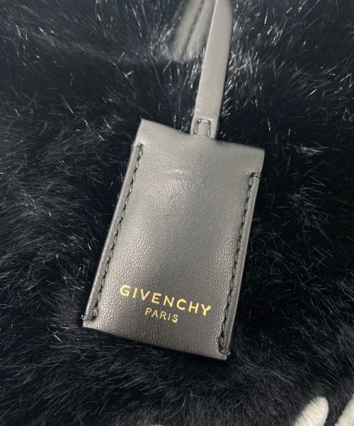 GIVENCHY（ジバンシィ）GIVENCHY (ジバンシィ) フェイクファーリバーシブルトートバッグ ブラックの古着・服飾アイテム