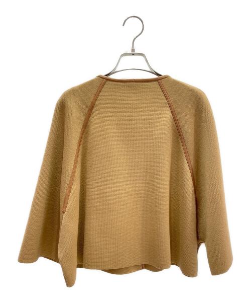 Christian Dior（クリスチャン ディオール）Christian Dior (クリスチャン ディオール) ベルトニットケープ ブラウン サイズ:Sの古着・服飾アイテム