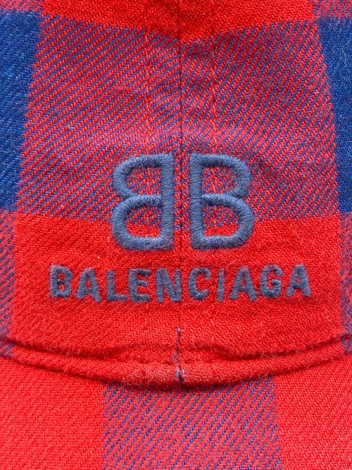 BALENCIAGA（バレンシアガ）BALENCIAGA (バレンシアガ) Flannel Cap サイズ:SIZE L ( 59cm )の古着・服飾アイテム