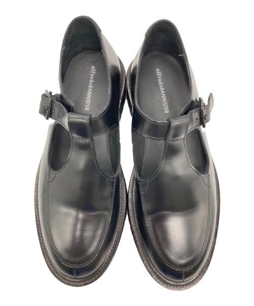 Alfredo BANNISTER（アルフレッドバニスター）Alfredo BANNISTER (アルフレッドバニスター) Uストラップシューズ ブラック サイズ:41の古着・服飾アイテム