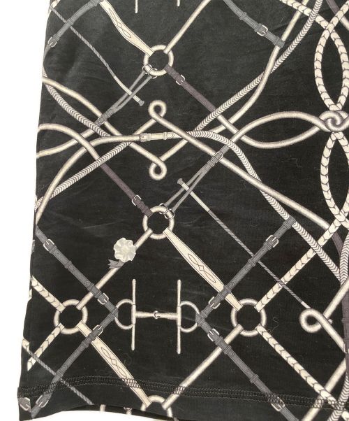 HERMES（エルメス）HERMES (エルメス) マイクロプリントドレス ブラック サイズ:34の古着・服飾アイテム