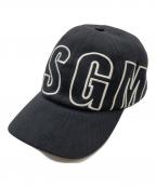 MSGMエムエスジーエム）の古着「ロゴキャップ」｜ブラック