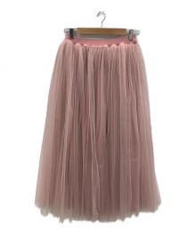 TSURU by MARIKO OIKAWA（ツルバイマリコオイカワ）の古着「Odille チュールスカート」｜ピンク
