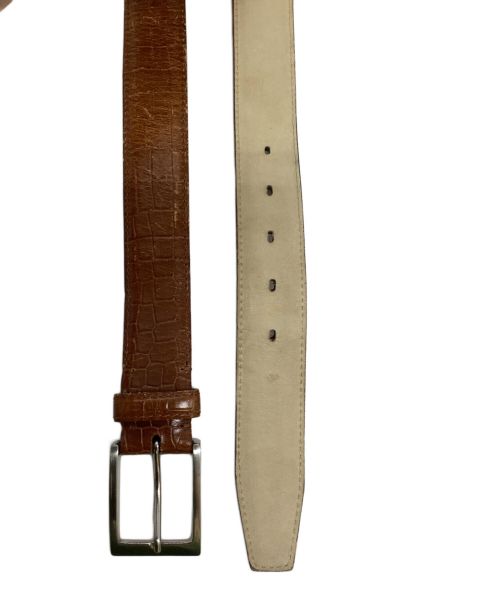 BROOKLYN（ブルックリン）BROOKLYN (ブルックリン) レザーベルト ブラウンの古着・服飾アイテム