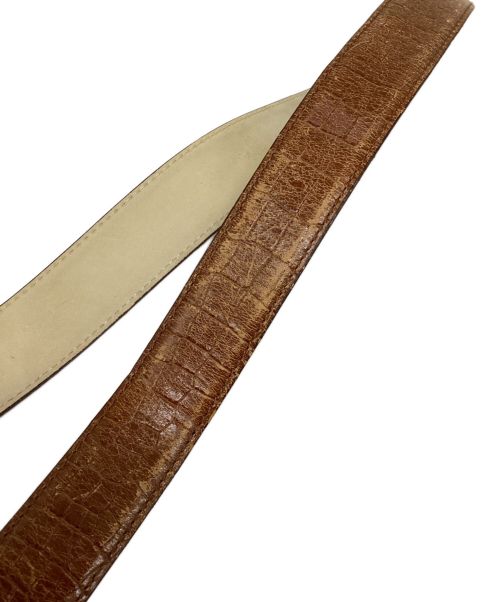 BROOKLYN（ブルックリン）BROOKLYN (ブルックリン) レザーベルト ブラウンの古着・服飾アイテム