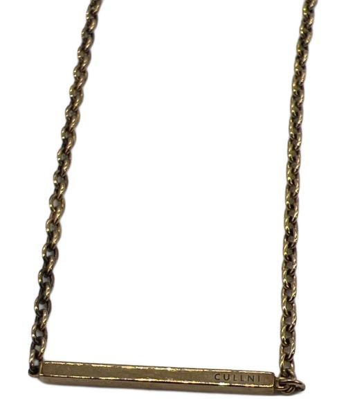 CULLNI（クルニ）CULLNI (クルニ) スクエアバーネックレス ゴールドの古着・服飾アイテム