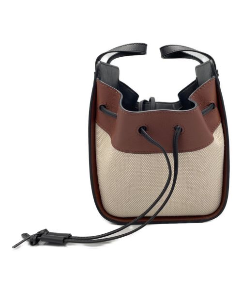 LOEWE（ロエベ）LOEWE (ロエベ) ハンモック ミニ ドローストリング ブラウン サイズ:-の古着・服飾アイテム