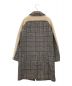CARVEN (カルヴェン) ロングチェックコート ブラック サイズ:SIZE 36：8000円