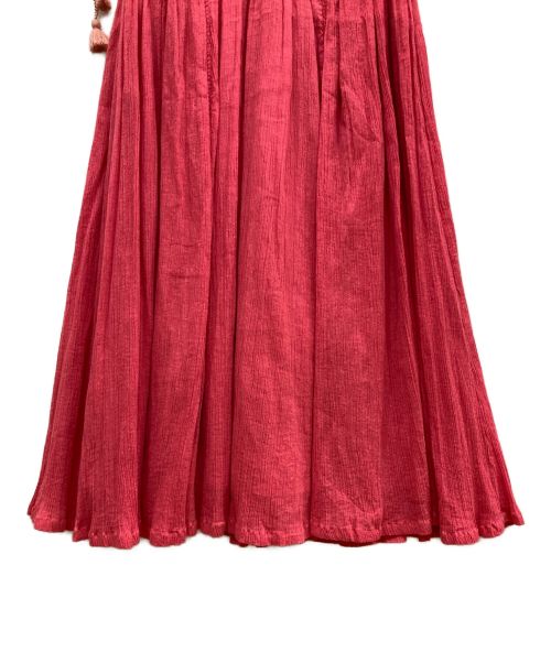 Velnica（ヴェルニカ）Velnica (ヴェルニカ) パフスリーブドレスワンピース コーラルピンク サイズ:表記無しの古着・服飾アイテム