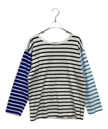 Le minor×Demi-Luxe Beams（ルミノア×デミルクス ビームス）の古着「JANNE クレイジーパターンカットソー」｜ブルー