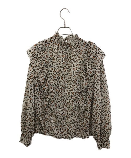 LOUNIE（ルーニー）LOUNIE (ルーニー) レオパードブラウス ブラウン サイズ:36の古着・服飾アイテム