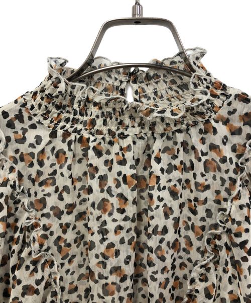 LOUNIE（ルーニー）LOUNIE (ルーニー) レオパードブラウス ブラウン サイズ:36の古着・服飾アイテム