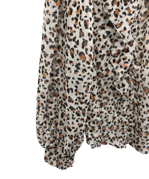 LOUNIE（ルーニー）LOUNIE (ルーニー) レオパードブラウス ブラウン サイズ:36の古着・服飾アイテム