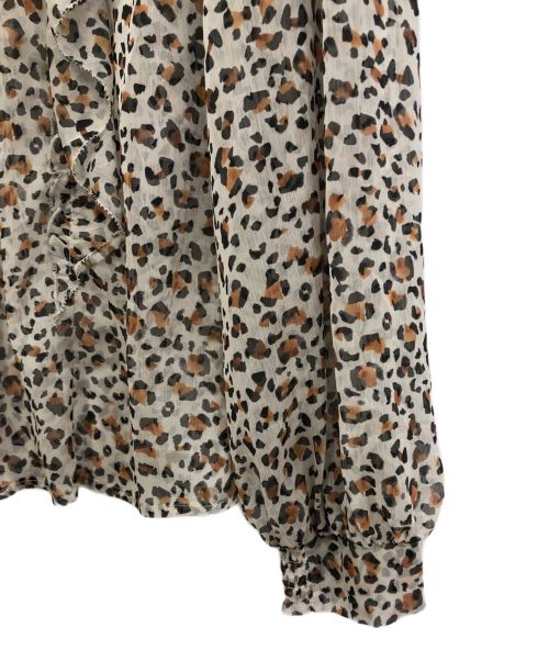 LOUNIE（ルーニー）LOUNIE (ルーニー) レオパードブラウス ブラウン サイズ:36の古着・服飾アイテム