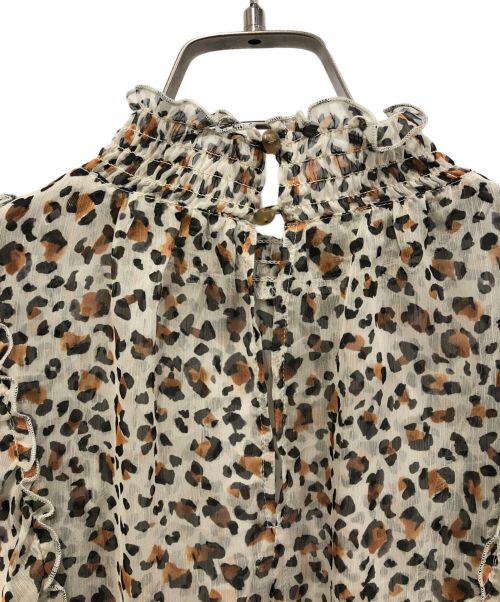 LOUNIE（ルーニー）LOUNIE (ルーニー) レオパードブラウス ブラウン サイズ:36の古着・服飾アイテム