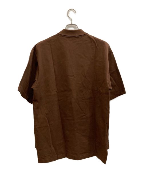 AURALEE（オーラリー）AURALEE (オーラリー) Super Fine Cotton Salt Shrink Pique Big Polo ブラウン サイズ:4の古着・服飾アイテム