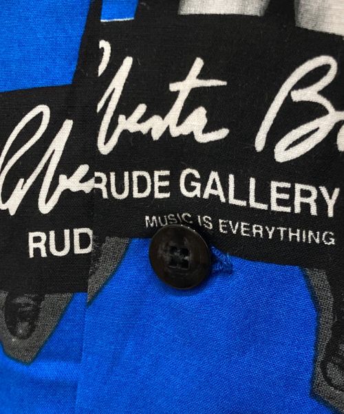 RUDE GALLERY（ルードギャラリー）RUDE GALLERY (ルードギャラリー) ROBERTA BAYLEY SS SHIRTS - Sid Dallas copy ロバータ・ベイリー RG0554-4 ブルー サイズ:L 未使用品の古着・服飾アイテム