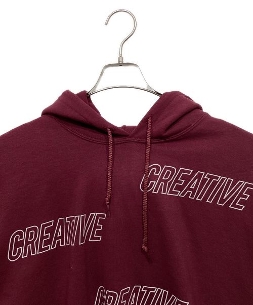 creative drug store（クリエイティヴドラッグストア）creative drug store (クリエイティヴドラッグストア) プルオーバーパーカー ボルドー サイズ:Lの古着・服飾アイテム