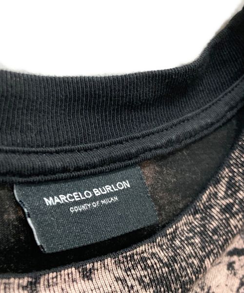 MARCELO BURLON（マルセロバーロン）MARCELO BURLON (マルセロバーロン) ロングTシャツ ブラック サイズ:Ｓの古着・服飾アイテム