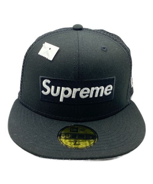 New Era（ニューエラ）New Era (ニューエラ) SUPREME (シュプリーム) Box Logo Mesh Back New Era Cap ブラック サイズ:56.8cmの古着・服飾アイテム